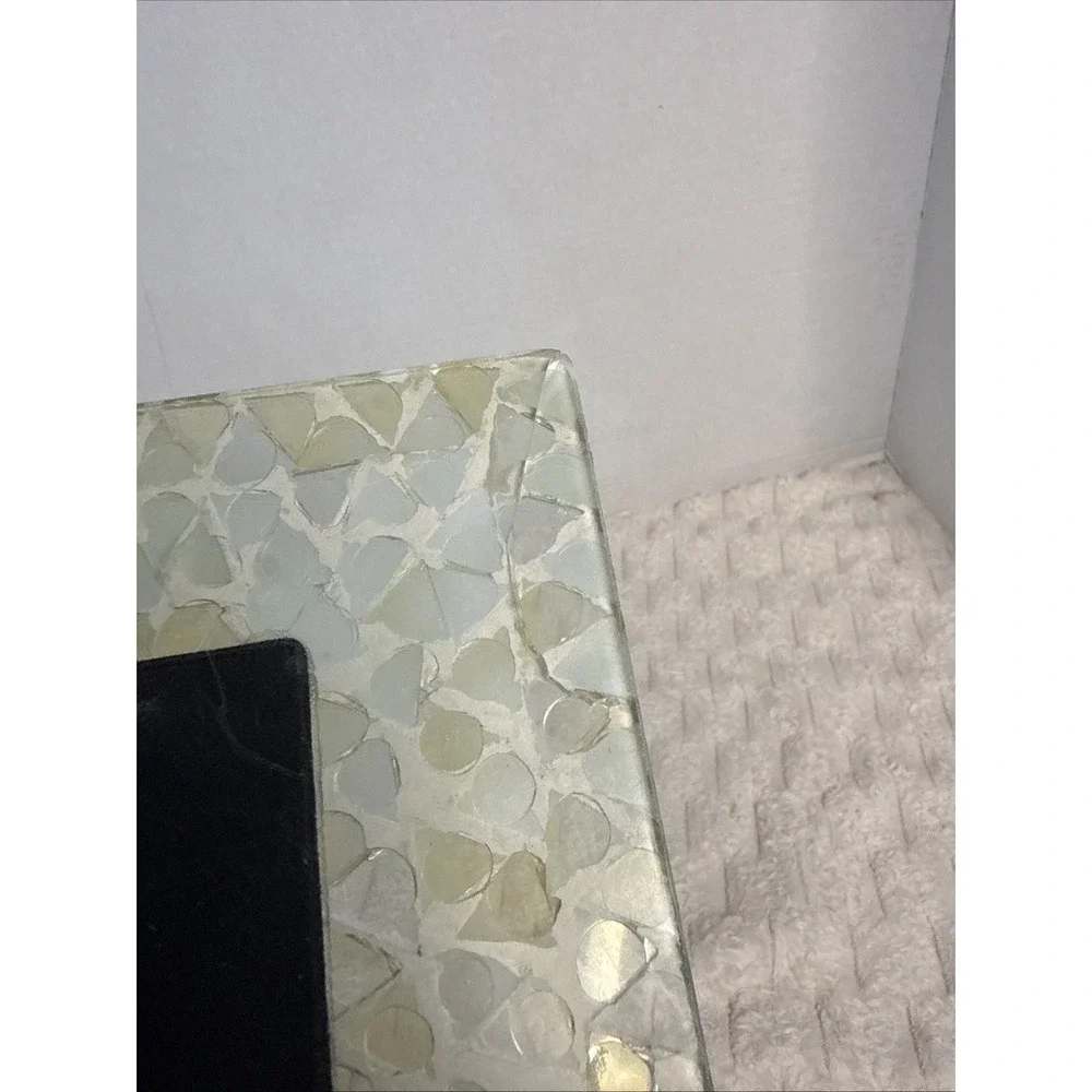 Woodbridge Collection 5x7 Mosaic Sea Glass Coastal Glass Frame Shell Beachy